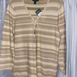 100% cotton sweater. New with tags.